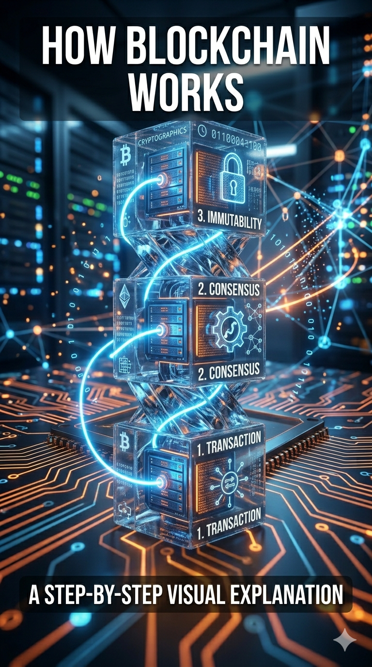How Blockchain Works: A Step-by-Step Visual Explanation